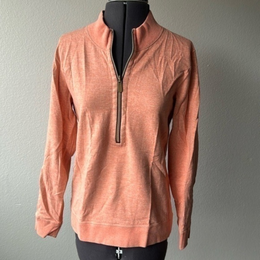 Lady Hathaway jacket size Medium Coral colored athleisure jersey